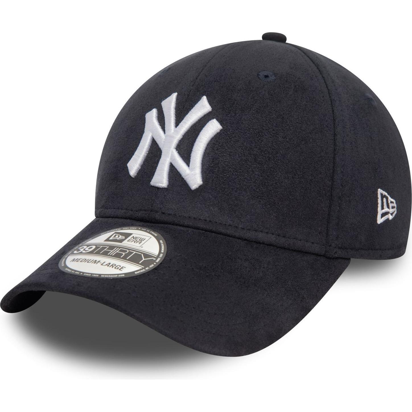 New Era, Herren, Cap, 39Thirty Cap - FAUX SUEDE New York Yankees - M/L, Blau, (M)