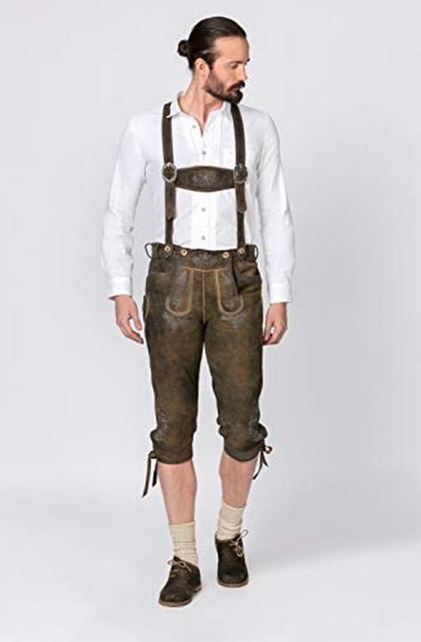 Image du produit Stockerpoint Lederhose Kniebund incl. Gürtel SIGMAR4 bison gespeckt (46)