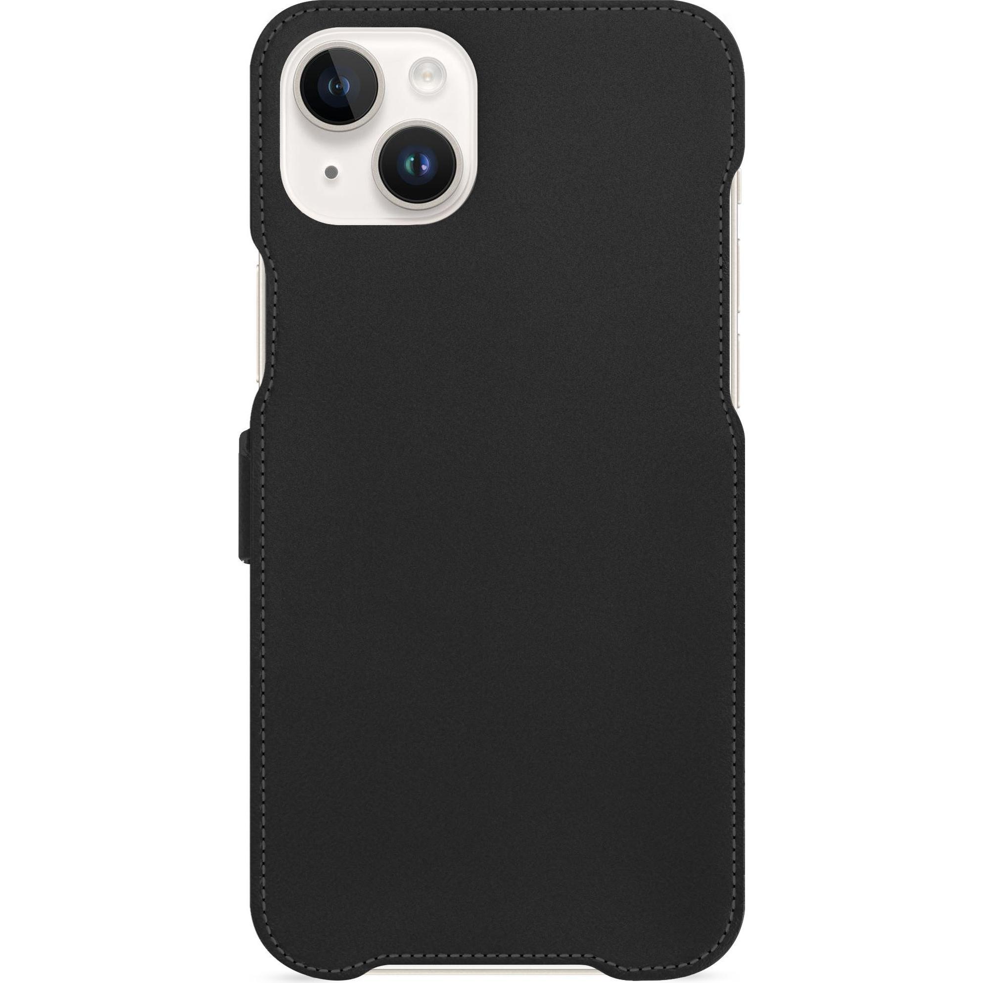 Thumbnail - Noreve Lederschutzhülle horizontal (Apple iPhone 15 Plus), Smartphone Hülle, Orange