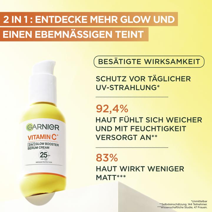 Actual product image Garnier 2in1 Glow Booster (50 ml)