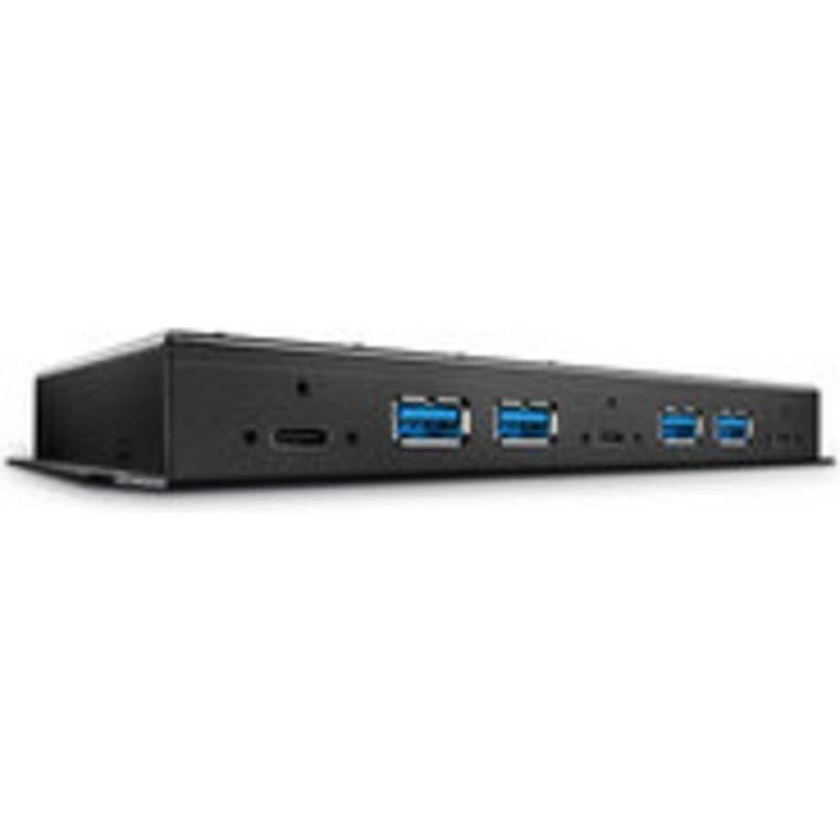Lindy 7 Port USB 3.1 Gen 2 (USB-C, 7 Ports), Dockingstation + USB Hub, Schwarz
