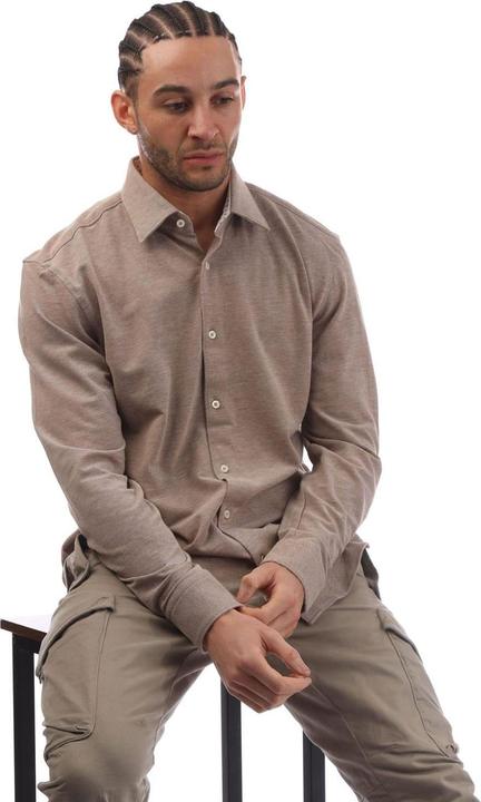 Produktbild BOSS CHal Hemd Kentkragen Jersey (40)