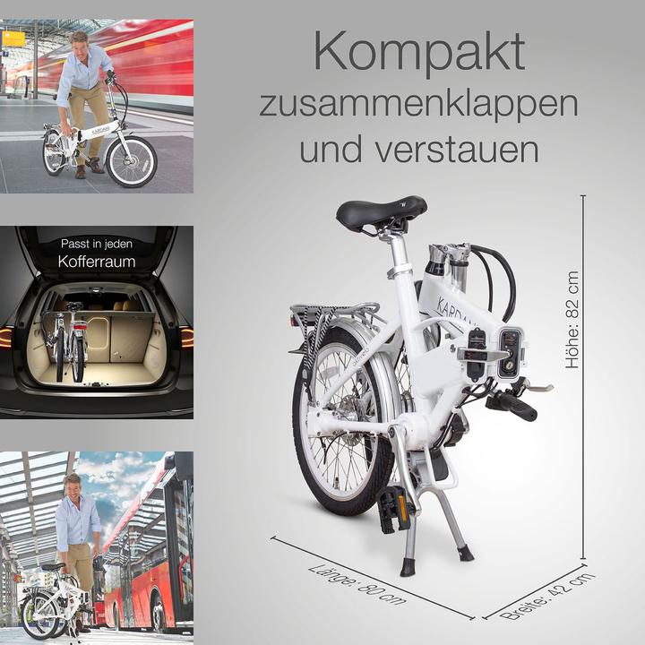 Produktbild Aktivelo 20 Zoll Elektrofahrrad E-Bike E-Klapprad,Faltbares E-Citybike mit 36V/8,7Ah Abnehmbar Akku,250W (20 cm)