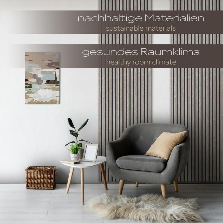 Immagine prodotto Hexim Akustikpaneele Set schalldämmend (6 Paneele) (4.98 m², 60 x 138.50 cm)