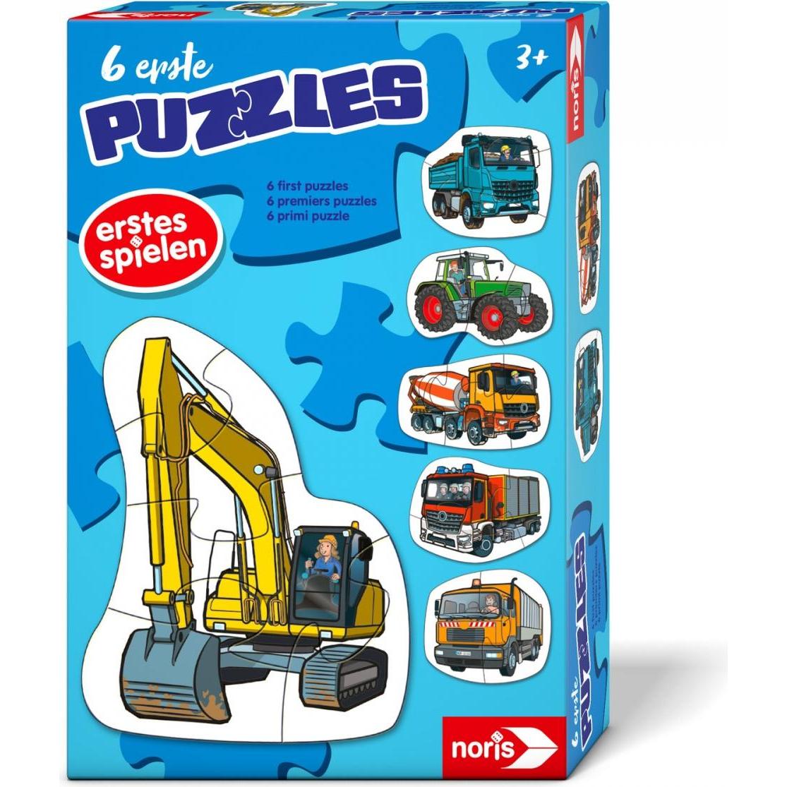 Noris 6 erste Puzzles – Fahrzeuge (20 Teile)