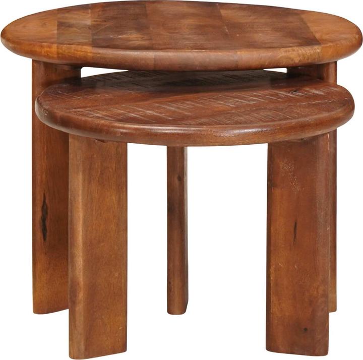 Immagine prodotto vidaXL Nesting-Couchtische (50 x 50 x 40 cm, Ø 40 x 34 cm, Ø 50 x 40 cm)