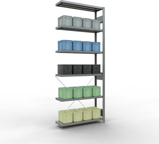 Actual product image Schulte Lagertechnik MULTIplus330 boltless bay system with cross brace