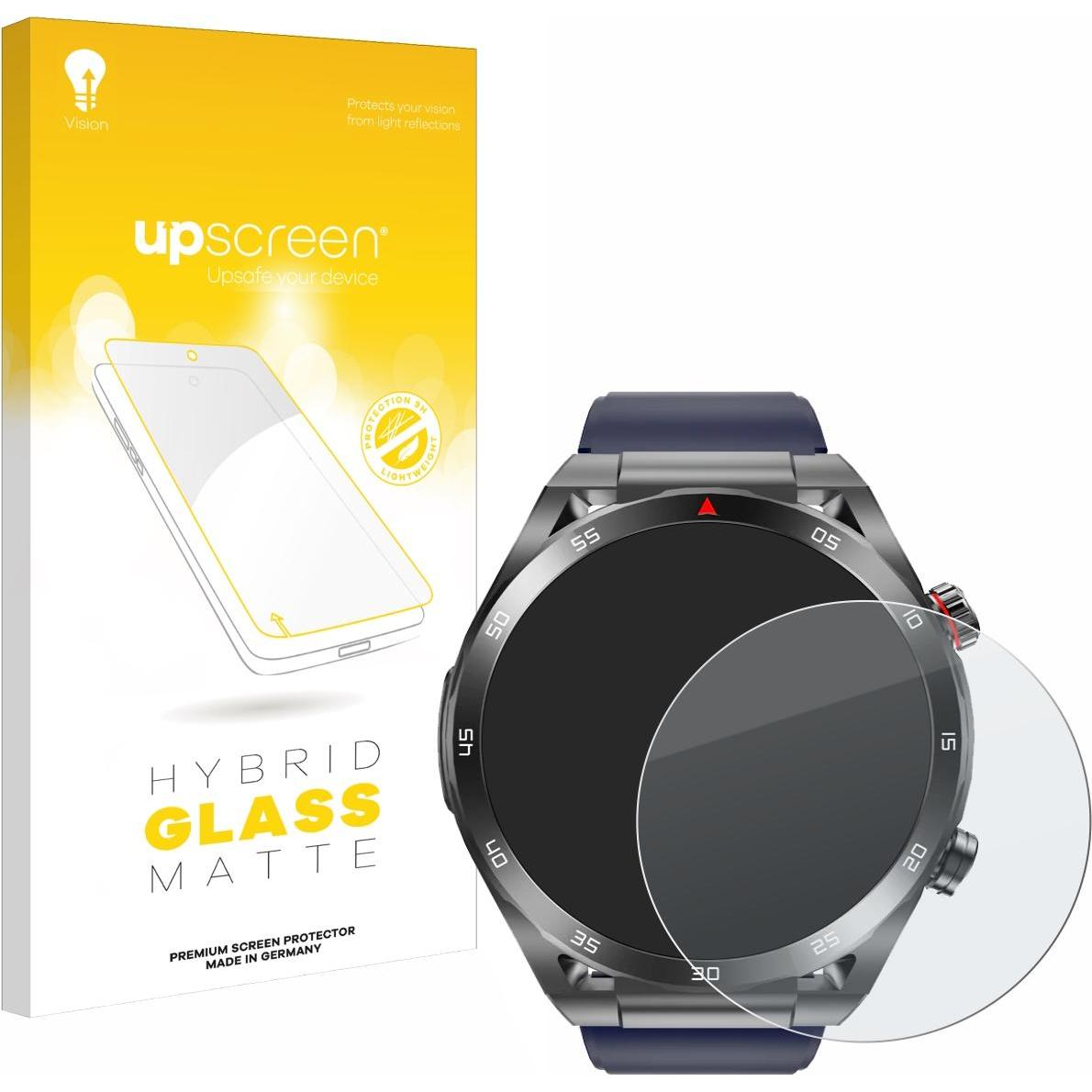 upscreen Schutzglas Schutzfolie Displayschutz Display Schutz Glas Folie matt, Smartwatch Schutzfolie, Grau