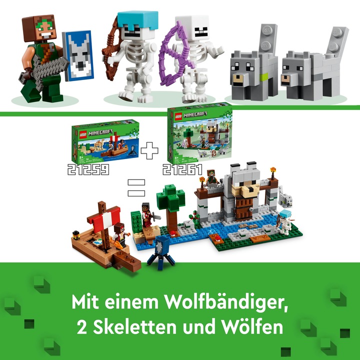 Image du produit LEGO 21261 La forteresse des loups (21261, LEGO Minecraft)