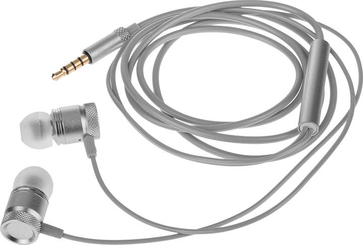 Actual product image Peter Jäckel FUN Stereo Headphone Premium Silver with 3.5mm jack connection (Cable)