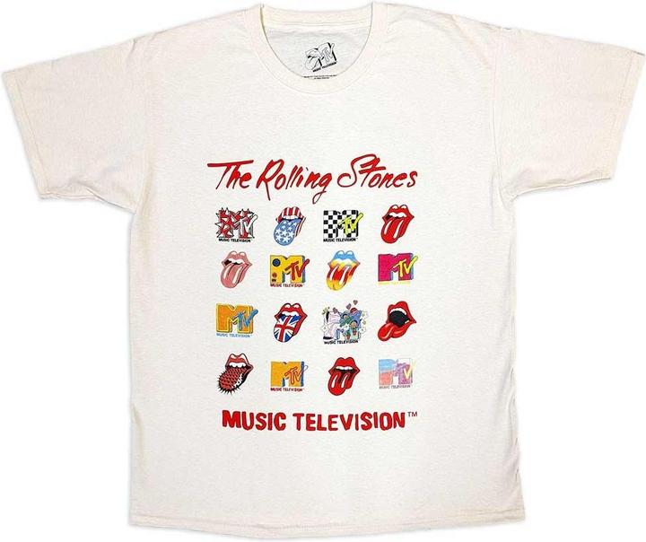 Produktbild MTV Erwachsene Mashup Rolling Stones Logo TShirt (XXL)