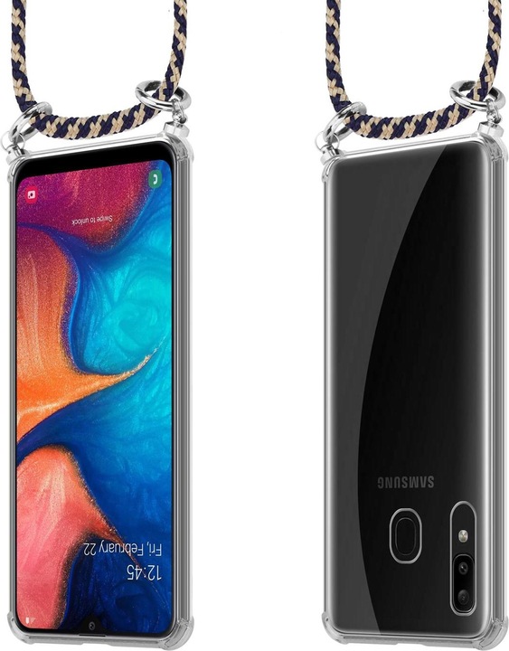 Produktbild Cadorabo TPU Handy Kette SILBER Cover