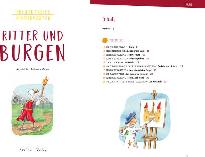 Produktbild Projektreihe Kindergarten - Ritter und Burgen (Deutsch, Anja Mohr, Rebecca Meyer, 2020)