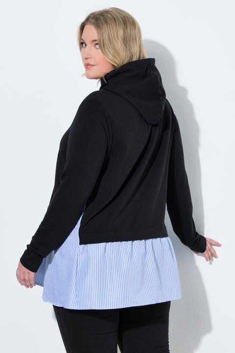 Produktbild Miamoda Hoodie, Kapuze, Streifen-Blusen Einsatz (54)