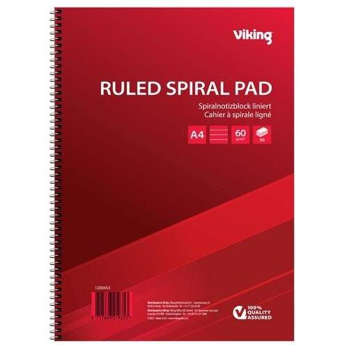 Viking, Heft + Block, Notizbuch DIN A4 Liniert (A4, Liniert, Weicher Einband)