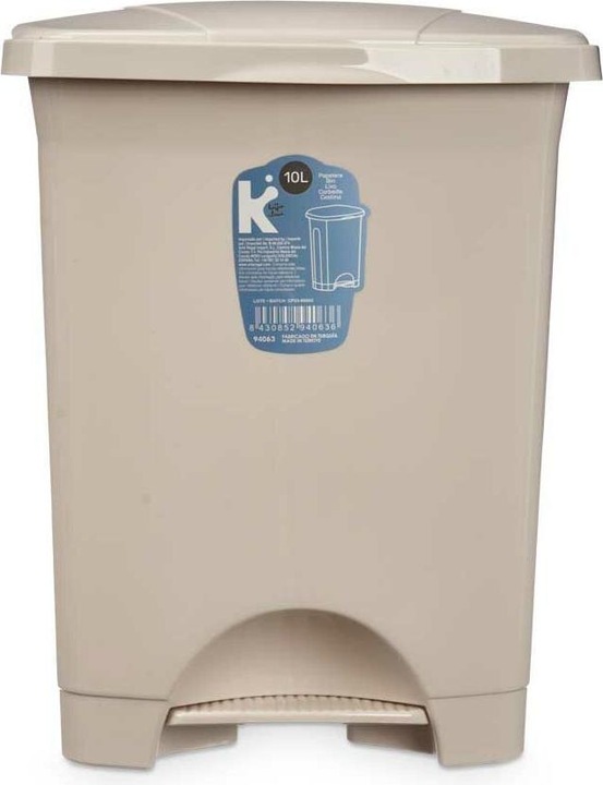 Produktbild Natec Papierkorb mit Pedal Beige Kunststoff 10 L (8 Stück) (10 l)