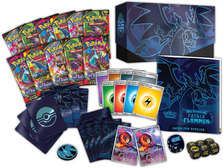 Produktbild Pokémon ME02 Fatale Flammen Top Trainer Box DE (Deutsch, Elite / Top Trainer Box)