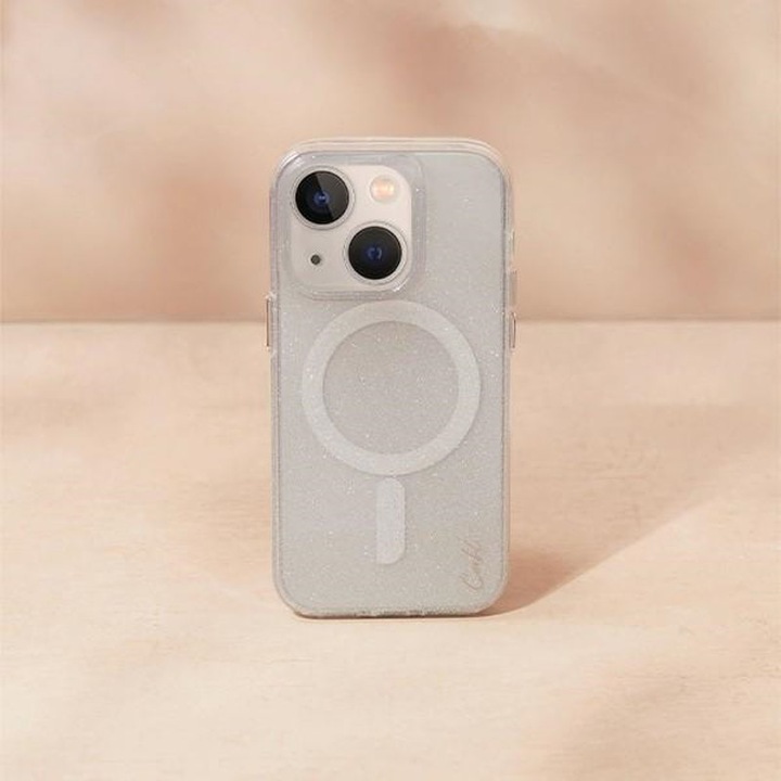 Actual product image Uniq etui Coehl Lumino iPhone 14 6.1" srebrny/sparkling silver (Apple iPhone 14)