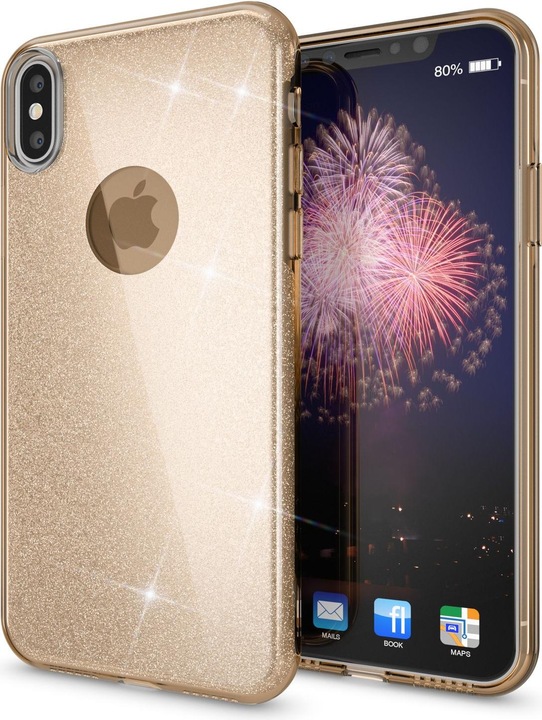 Actual product image Nalia Glitter mobile phone case (Apple iPhone X)