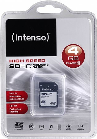 Produktbild Intenso SDHC Card 4GB Class 10 (4 GB, SDHC, U1)