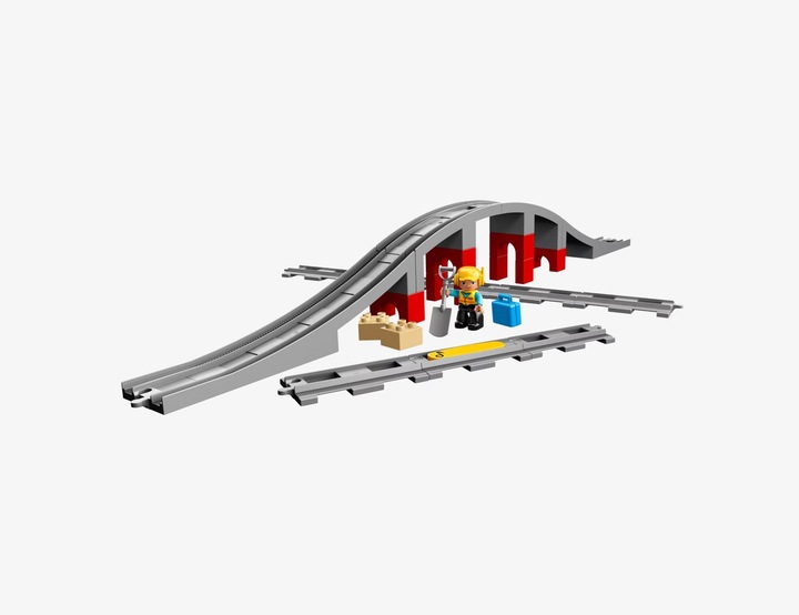 Actual product image LEGO Railway bridge and rails (10872)