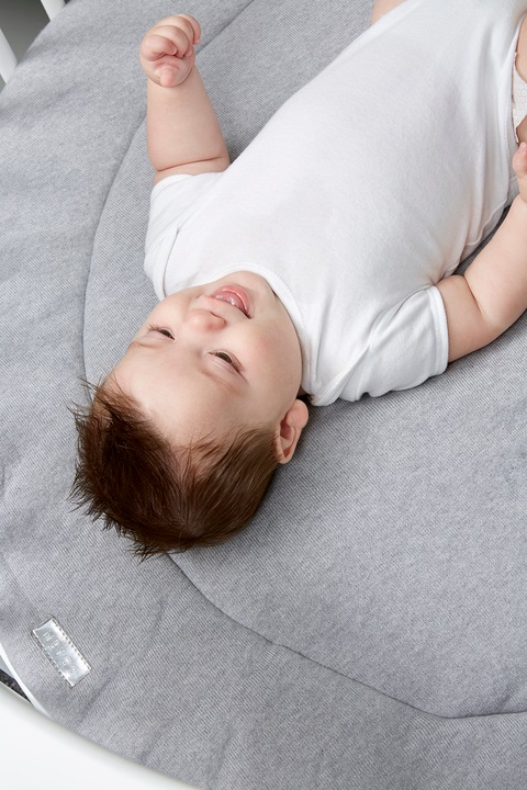 Actual product image Meyco Playpen insert rond Knit basic grey melange (95 cm, 95 cm)