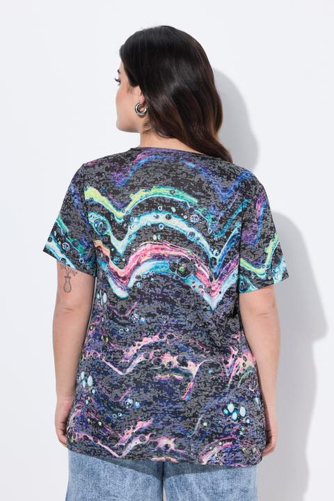 Produktbild Angel of Style T-Shirt, bequeme Passform, Linien-Muster (44)
