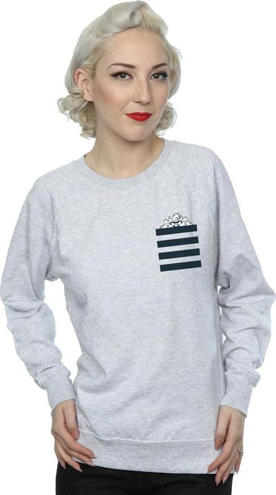Image du produit Looney Tunes - Sweat TAZ STRIPES FAUX POCKET - Femme (XL)