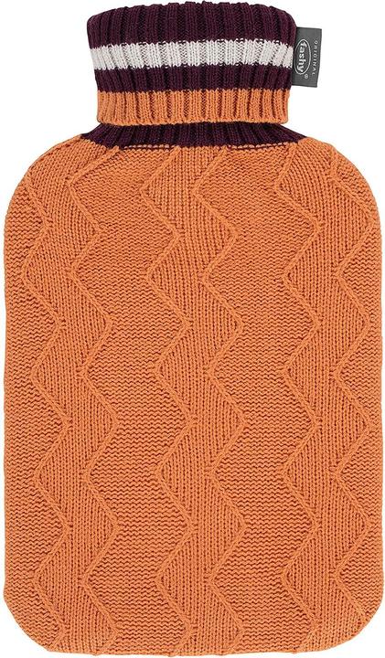 Image du produit Fashy Bouillotte à col roulé 2 l Orange (0.50 l, Bouteille de lit avec housse)