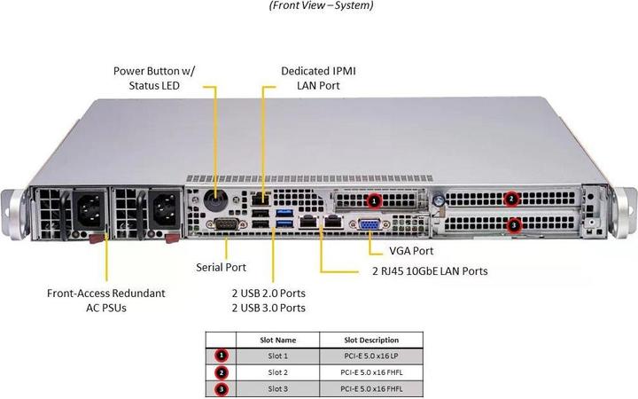 Produktbild Supermicro IoT SuperServer 111E-FWTR-EU Server Rack-Montage 1U 1-Weg keine CPU RAM 0 GB SATA 6,4 cm