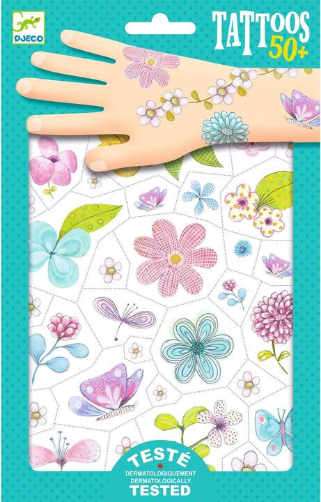 Actual product image Djeco Tattoos Blumen