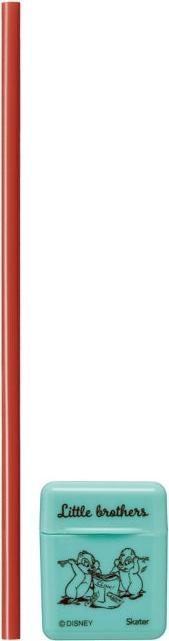 Actual product image Disney Chip & Dale silicone straw with case (21cm)