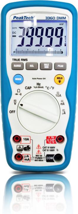 Produktbild Peaktech P 3360 True RMS Digitalmultimeter (CAT III 1000V, CAT IV 600V)