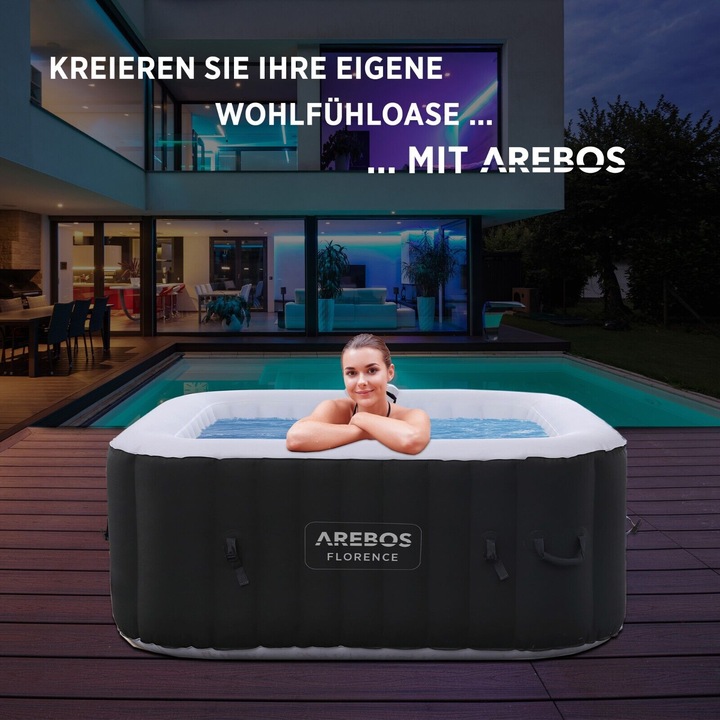 Produktbild Arebos Whirlpool aufblasbar (4 Pers.)