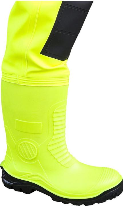 Actual product image Dönges Hi-Vis waders with S5 safety boots, size 47