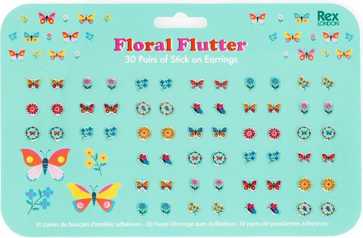 Image du produit Rex London Stick on Earrings Floral Flutter (Matières plastiques, Adhésif)