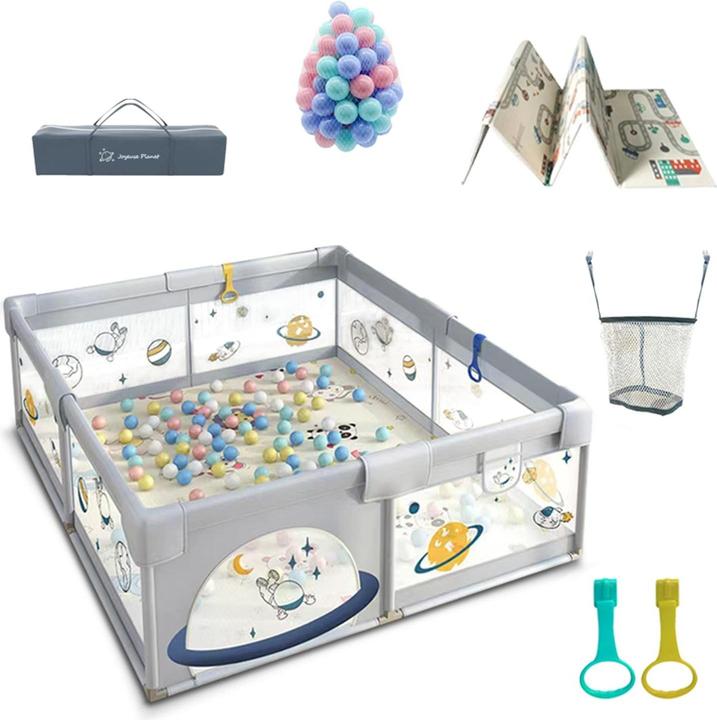 Milkii Laufgitter/ Laufstall Set, 180x200 - Space