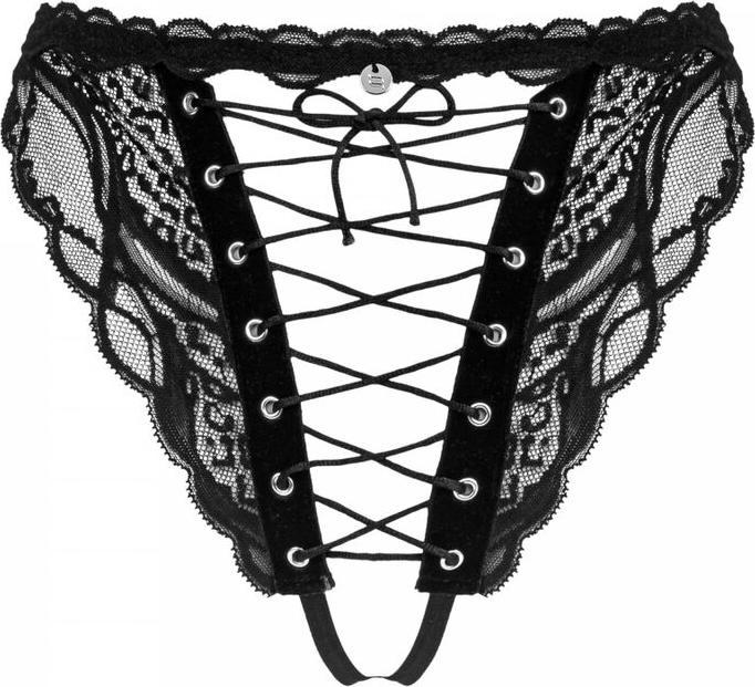 Produktbild Obsessive Sedila Crotchless Panties Black S/M (S, M)