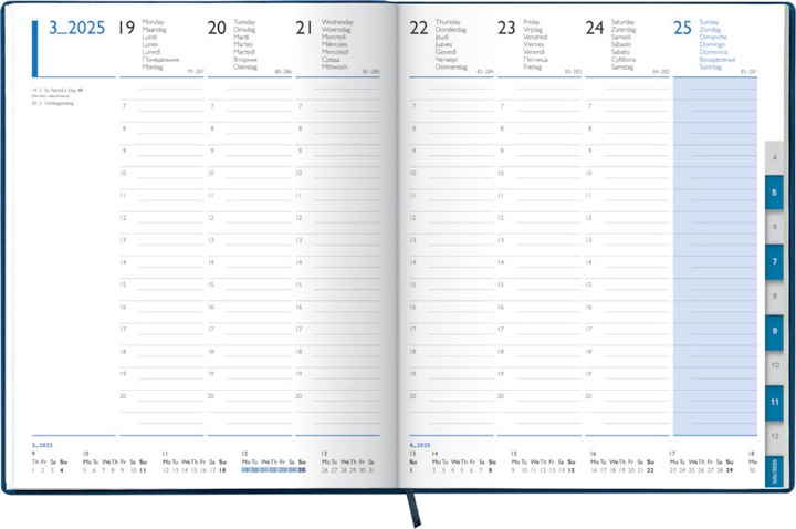 Produktbild Simplex Geschäftsagenda TM Manager timer 52 Z (21 x 26 cm, Deutsch, Englisch, Italienisch, Französisch)