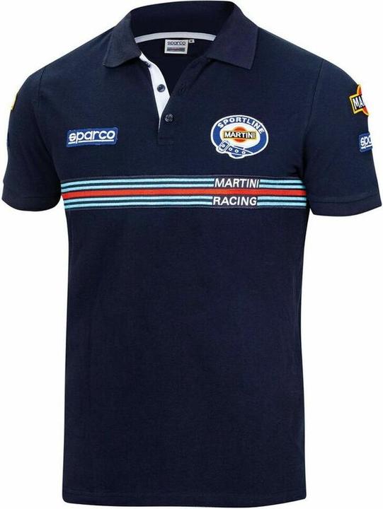 Sparco Martini Racing Polo Shirt Replica Patches