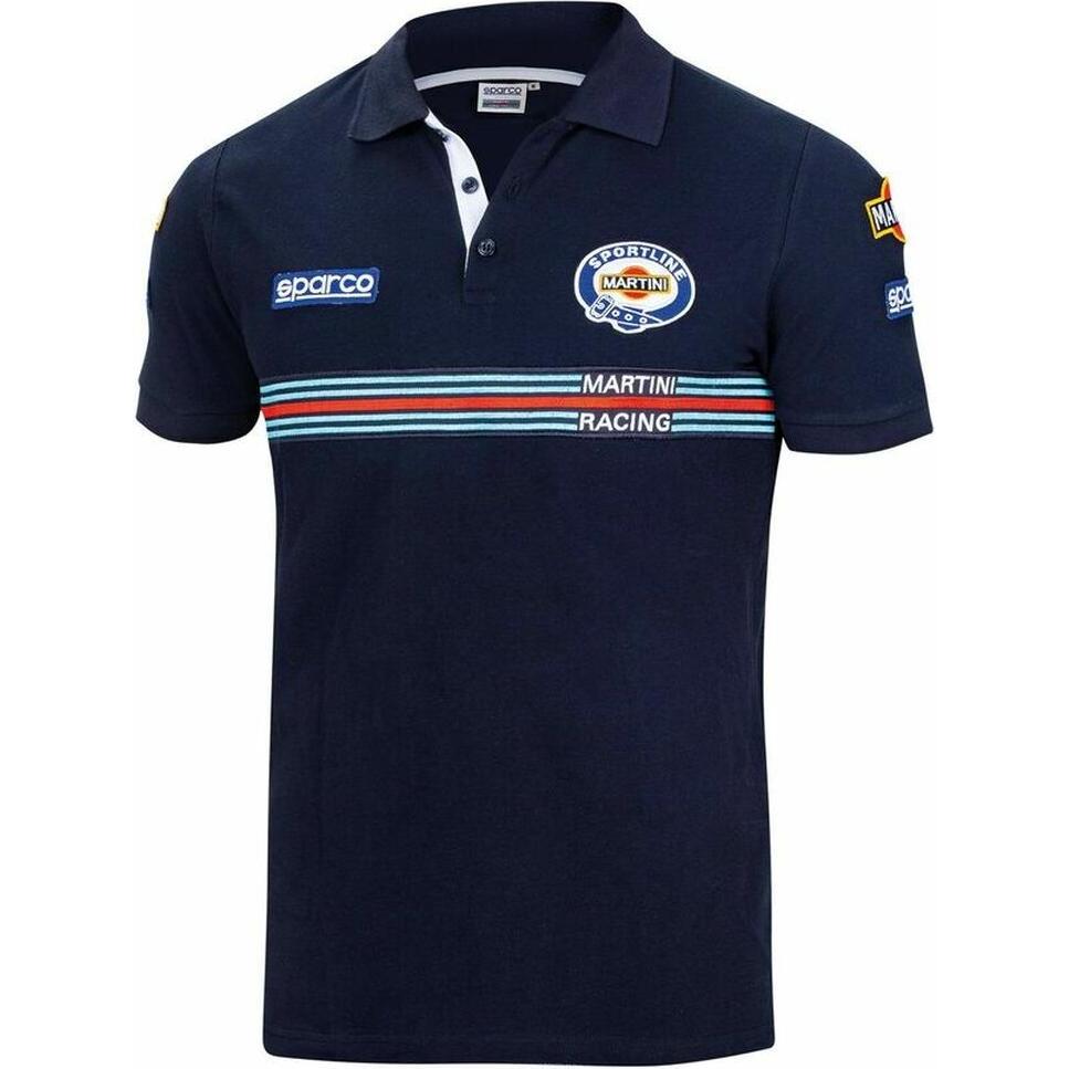 Sparco Unisex Blu Abbigliamento Da Racing, Toppe Martini Racing Polo Shirt Replica (M)