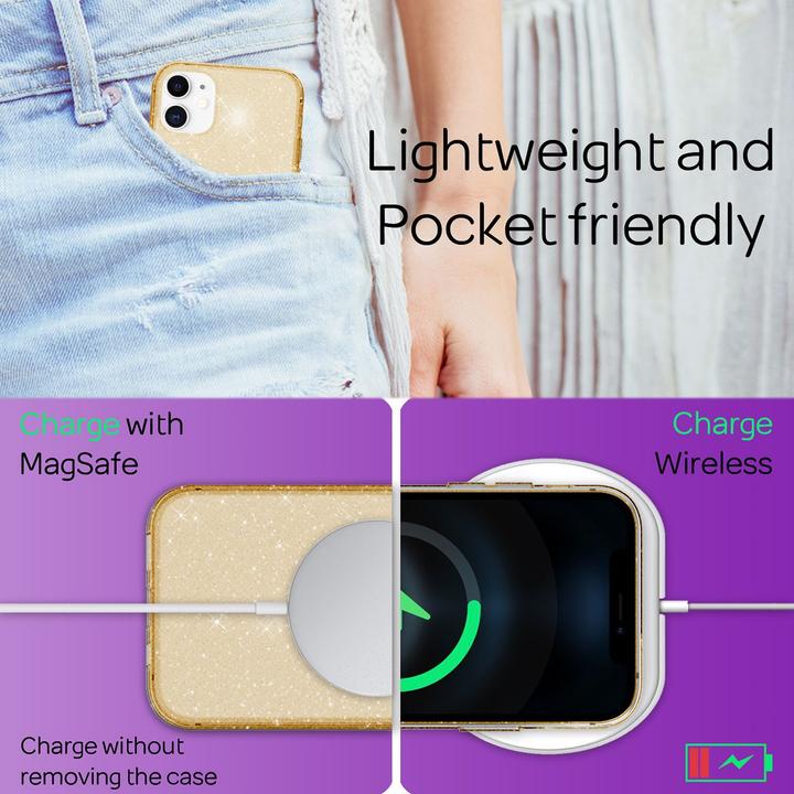 Actual product image Nalia Glitter mobile phone case (Apple iPhone 12)