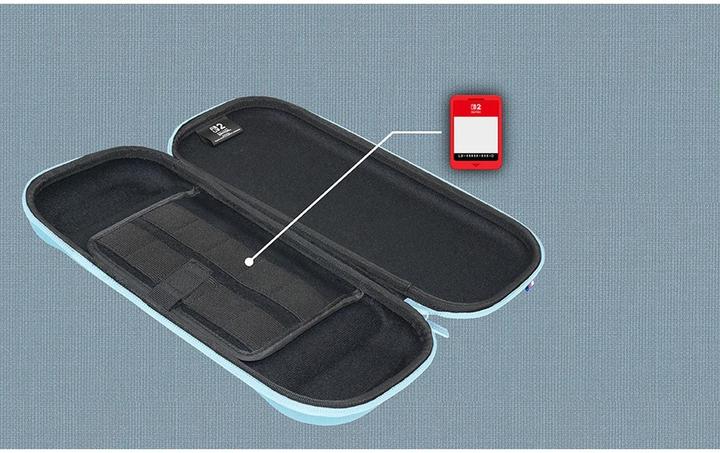 Actual product image HORI SWITCH 2/SWITCH Custodia Tough Pouch Slim Azzurro (Switch 2)