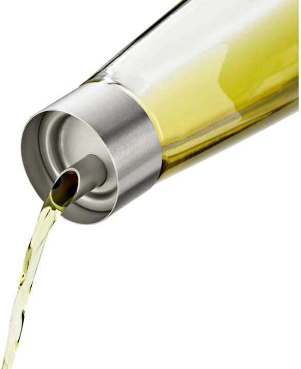 Produktbild WMF Essig Ölspender Dosierer 500ml Aromadeckel De Luxe Glasbehälter Edelstahl (500 ml)