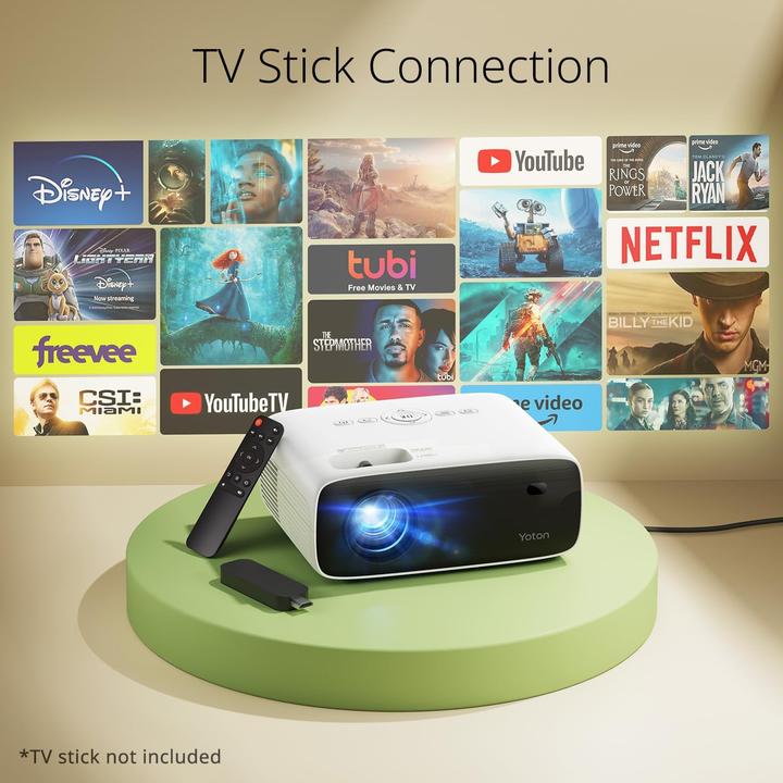 Actual product image Yoton Bluetooth Beamer Y6 (400 lm)