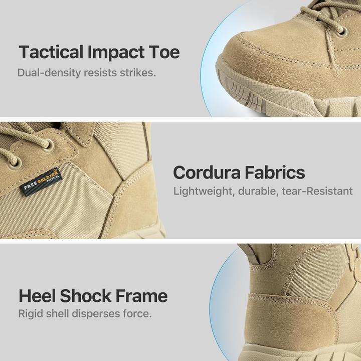 Actual product image Free Soldier Tactical Combat Boots (42.5)