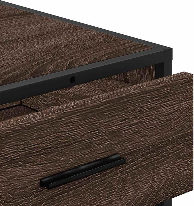 Actual product image vidaXL Brown oak-look drawer unit 70x41x56 cm Wood-based material