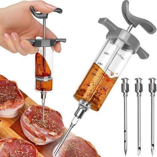 Ruhhy Nastrzykiwarka do mięsa + 3 igły 23055, Gadget da cucina