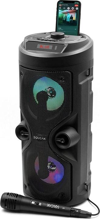 Actual product image Squeak Głośnik Karaoke Harmony Bluetooth 5.0 Radio Fm Microsd Aux USB Sq1004 (8 h)