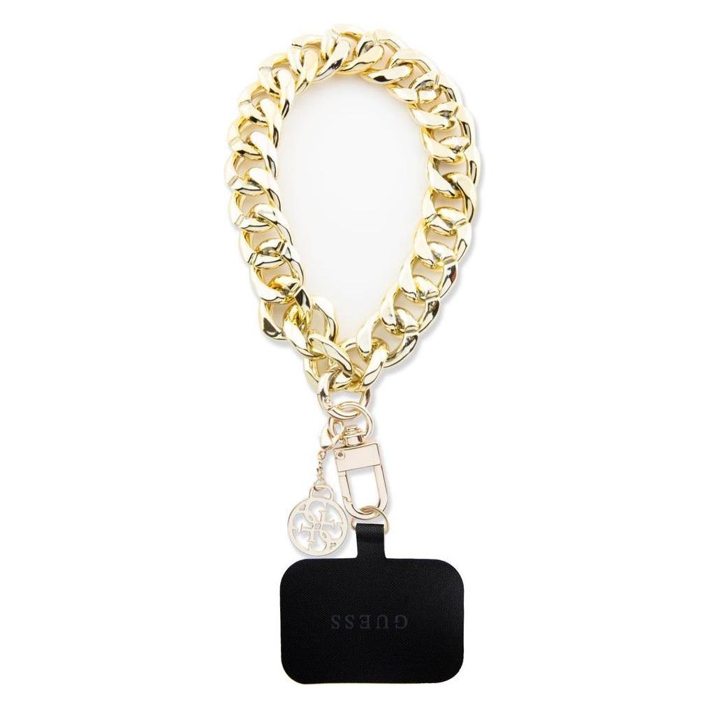 Guess GUOUCBMC4MD Universal Big Hand Strap Złoty/gold 4G Charm, Handykette, Gold